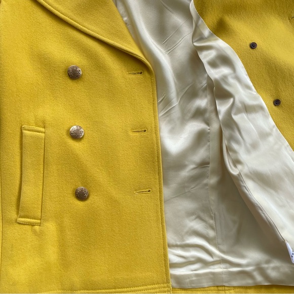 J. Crew Yellow Peacoat - Picture 6 of 9
